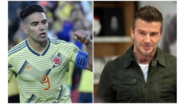 Radamel Falcao y David Beckham.