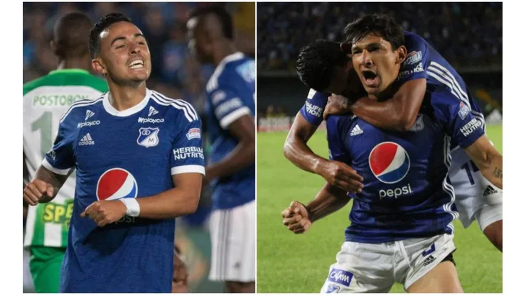Santiago Montoya y Roberto Ovelar, jugadores de Millonarios.