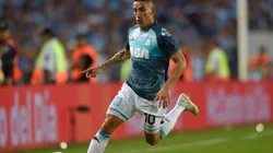 Centurión en uno de sus últimos partidos con la camiseta de Racing.