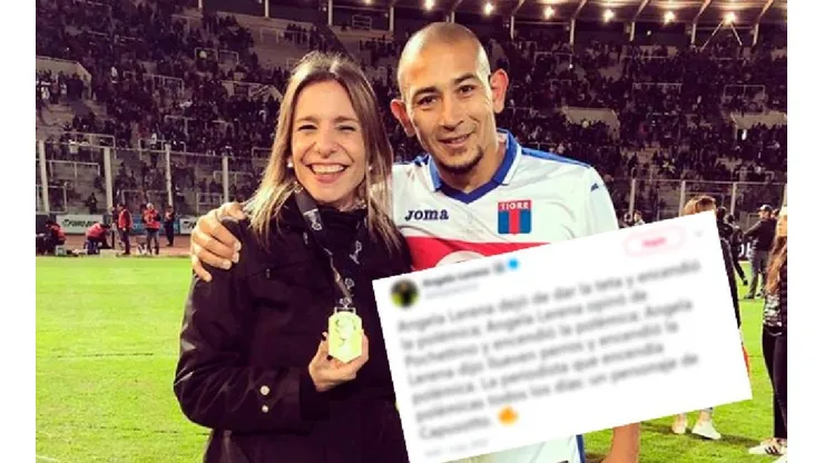 El finde, Ángela festejó el campeonato de Tigre con el Chino Luna.