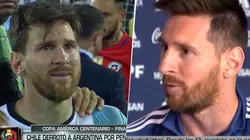 Messi contó por qué en la Copa América 2016 fue la única vez que lloró en público