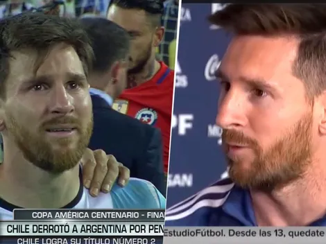 Messi contó por qué en la Copa América 2016 fue la única vez que lloró en público