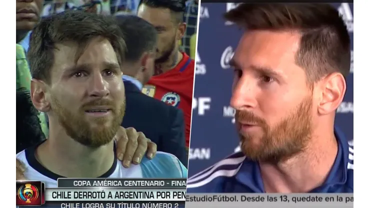 Messi contó por qué en la Copa América 2016 fue la única vez que lloró en público