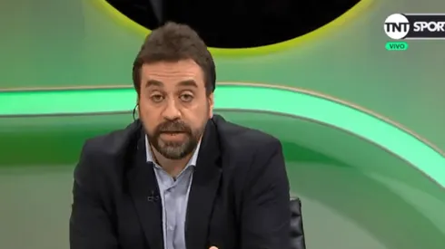 Foto de Distasio hablando en su programa.