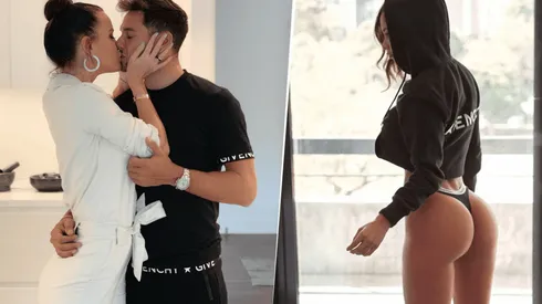 Foto de Mauro Zárate y su mujer.