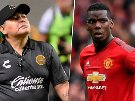 La última de Maradona: se postuló para ser el DT del Manchester United y criticó a Pogba