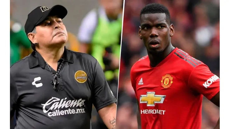 La última de Maradona: se postuló para ser el DT del Manchester United y criticó a Pogba