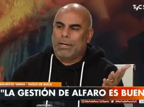 Chicho Serna le dio con un palo a Marcone y le explicó cómo tiene que jugar el 5 de Boca