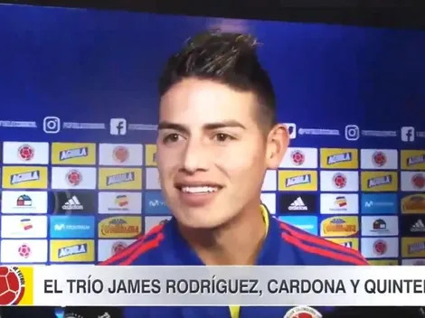 Video: la reacción de James cuando le preguntaron si podían jugar juntos Cardona, Quintero y él