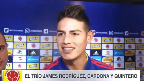 Video: la reacción de James cuando le preguntaron si podían jugar juntos Cardona, Quintero y él