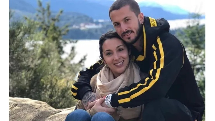 Darío Benedetto y Noelia Pons, juntos.