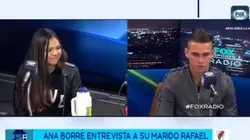 Así fue el mano a mano de Santos Borré con su esposa en Fox Sports.