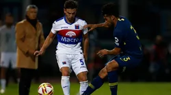 Lucas Menossi durante la final contra Boca.
