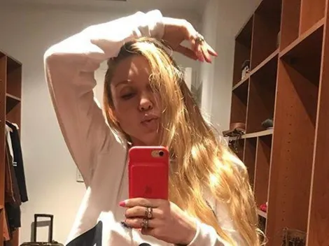 Melisia se vistió de Aladdin con los colores de River y se la pudrió a Boca por perder la final