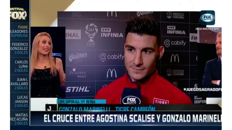 El cruce en Fox Sports.