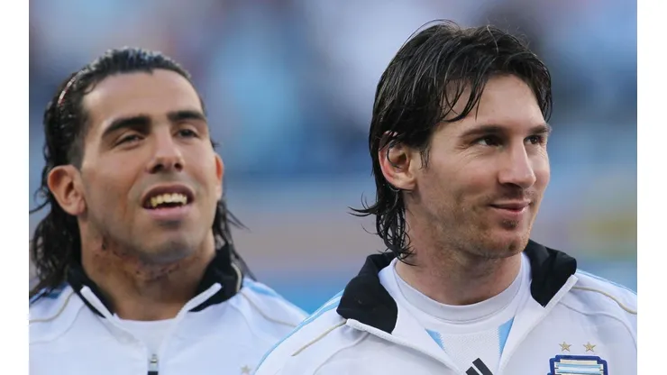 Tevez y Messi, juntos en la Selección Argentina.