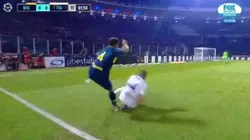 Dura patada de Montillo a Buffarini.