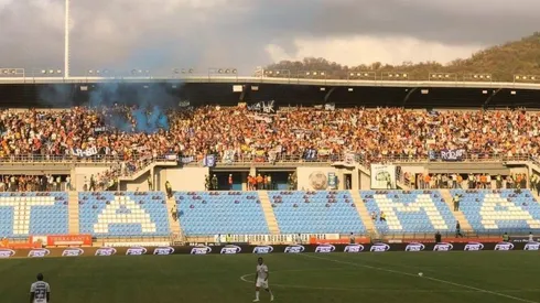 Así lució el estadio Sierra Nevada con los hinchas de Millonarios.