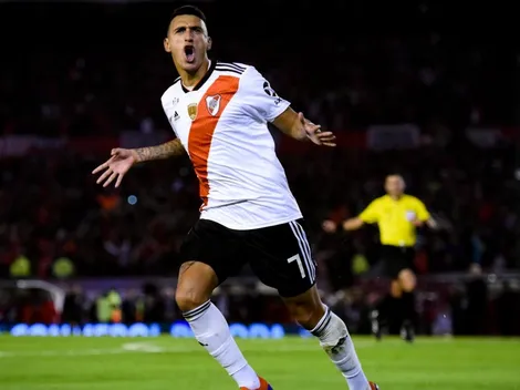 Matías Suárez metió historia "con el rey" en los festejos de la Recopa y este le respondió: "Goleador"