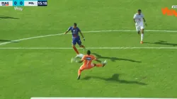 El mano a mano que sacó Wuilker Faríñez en el estadio Sierra Nevada de Santa Marta.