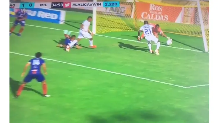 Así fue el gol de Rugery Blanco a Millonarios.
