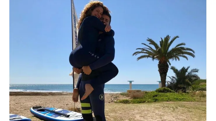 Shakira y Piqué disfrutan de sus vacaciones en la playa.