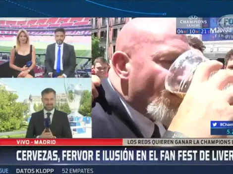 Nuestro héroe: a Christian Martin no le importó nada, agarró una cerveza y metió fondo en vivo