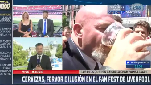 Nuestro héroe: a Christian Martin no le importó nada, agarró una cerveza y metió fondo en vivo