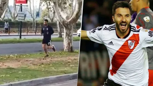 Video viral: Scocco está de vacaciones pero salió a correr por San Isidro con la ropa de River