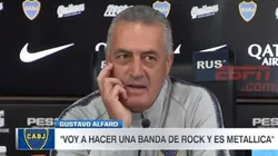 A Alfaro le preguntaron si Boca mira a River y él contestó con una historia sobre Metallica