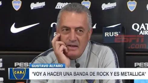 A Alfaro le preguntaron si Boca mira a River y él contestó con una historia sobre Metallica