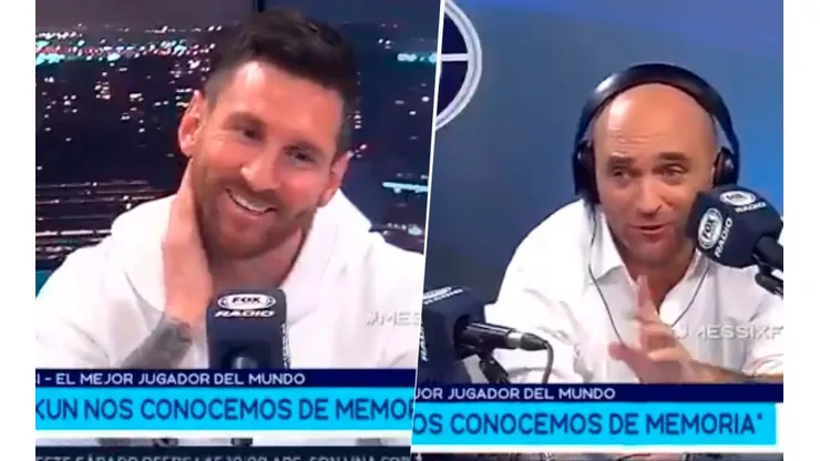 Messi hablaba de su relación con Agüero y el Kun mandó un mensaje al programa en vivo