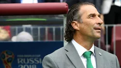 Juan Antonio Pizzi en la Copa del Mundo de Rusia.