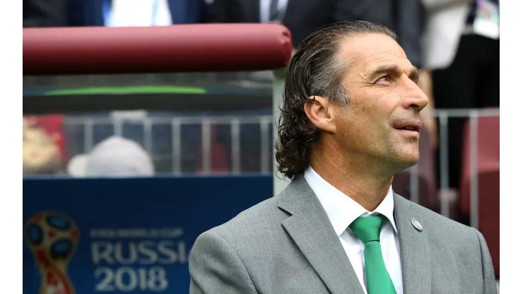 Juan Antonio Pizzi en la Copa del Mundo de Rusia.