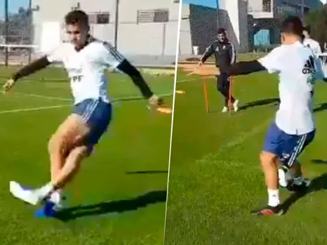 Paredes tiró un golazo imposible de rabona, Dybala lo quiso superar y no le salió tan bien