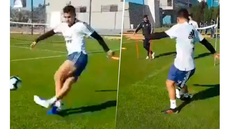 Paredes tiró un golazo imposible de rabona, Dybala lo quiso superar y no le salió tan bien