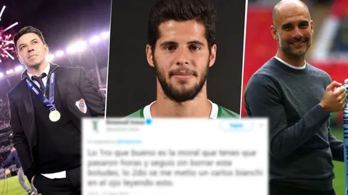 Un periodista comparó a Gallardo con Guardiola, Emanuel Insúa se re calentó y lo bardeó en Twitter