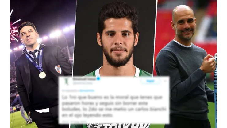 Un periodista comparó a Gallardo con Guardiola, Emanuel Insúa se re calentó y lo bardeó en Twitter