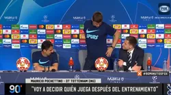 A Pochettino le preguntaron si había bajado de peso por los nervios y posó adelante de todos