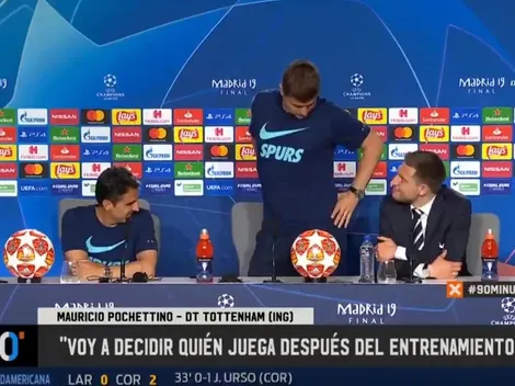 A Pochettino le preguntaron si había bajado de peso por los nervios y posó adelante de todos