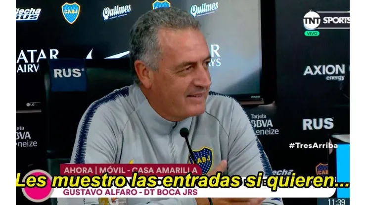 Alfaro habló de la obra que fue a ver.