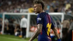 Neymar, en su último partido en el Barcelona.