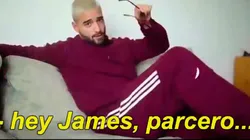 Maluma le comunicó a James la noticia de su convocatoria.