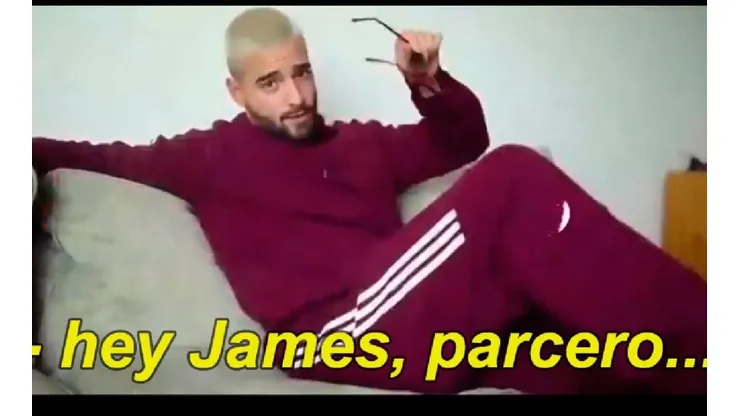 Maluma le comunicó a James la noticia de su convocatoria.
