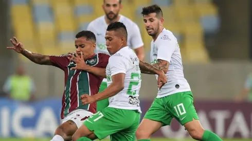 Atlético Nacional vs Fluminense por la Copa Sudamericana.