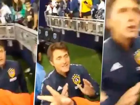 Guillermo se le plantó a un hincha de River mientras se filmaba gritándole en Estados Unidos