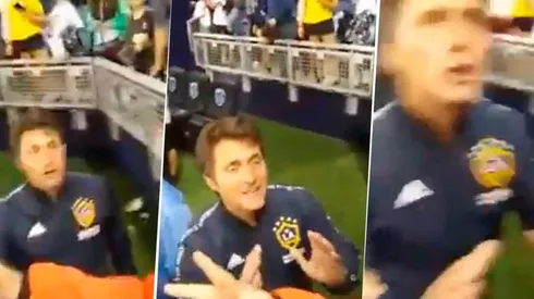 Guillermo se le plantó a un hincha de River mientras se filmaba gritándole en Estados Unidos