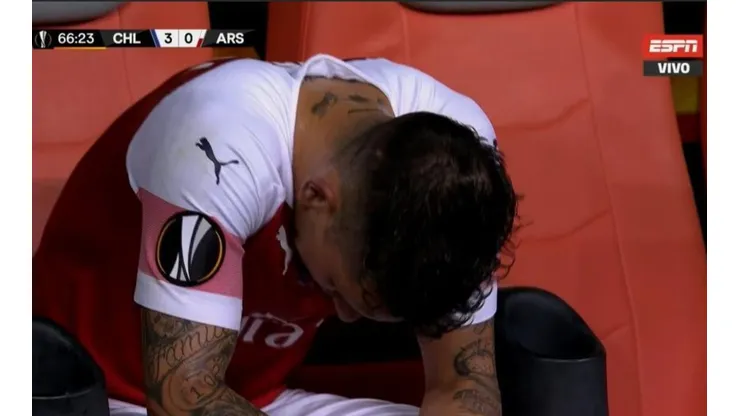 Nos duele a todos: el llanto de Torreira al salir sustituido en la final de la Europa League