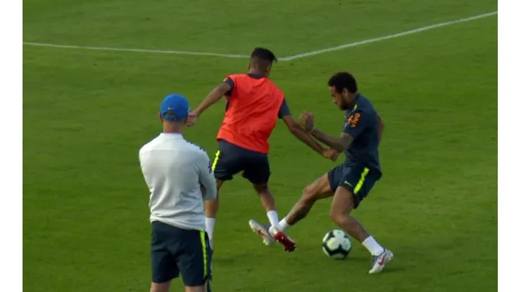 A Neymar lo humilló un juvenil en la práctica de Brasil y no le gustó nada