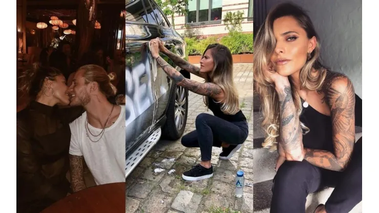 Él se equivoca, ella paga: los hinchas del Besiktas le pintaron el auto a la novia de Karius